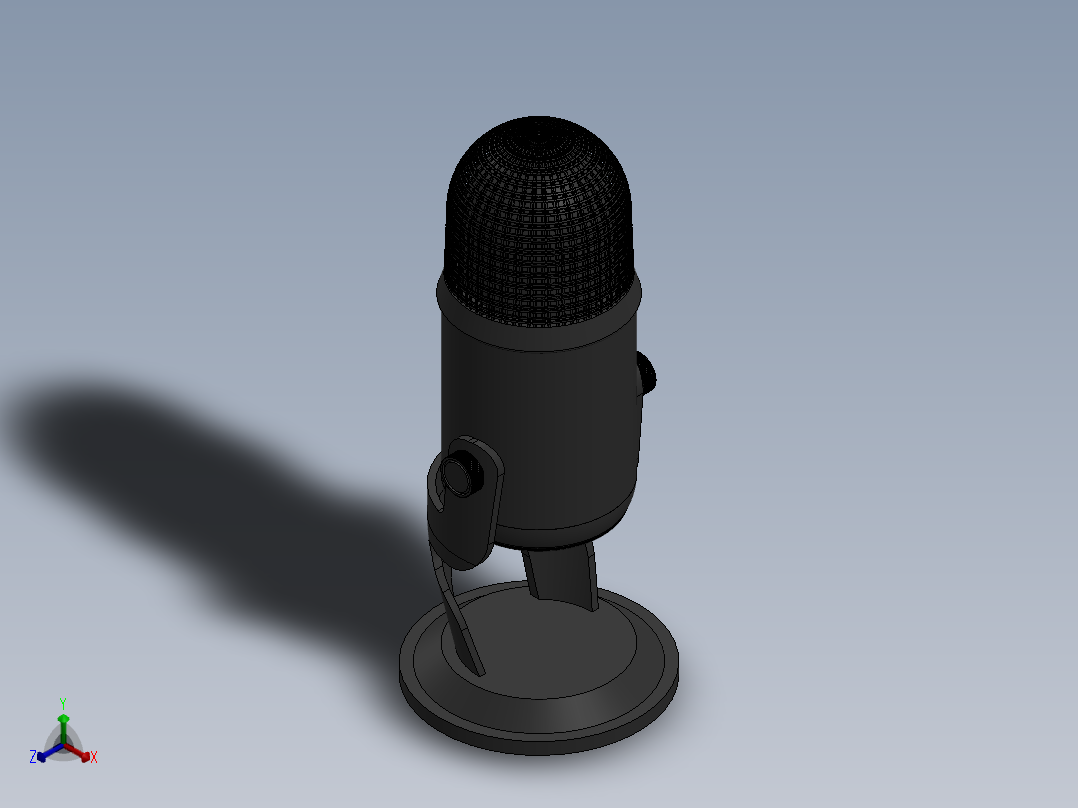 麦克风(6)正等轴测图