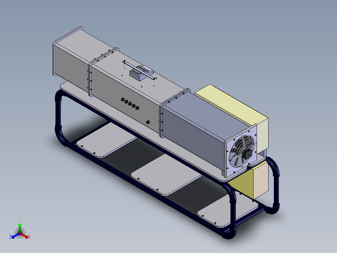 对流式干燥机1正等轴测图