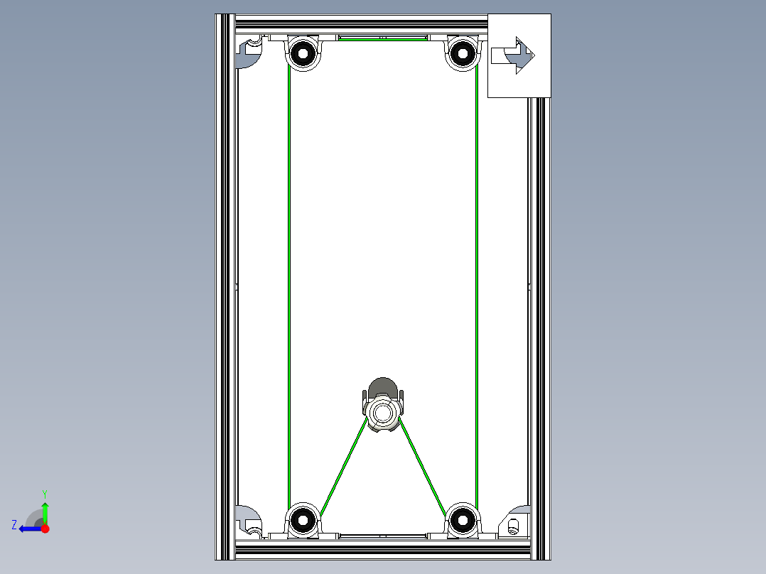 A2004283-PCB杂志装载器内腔右视图