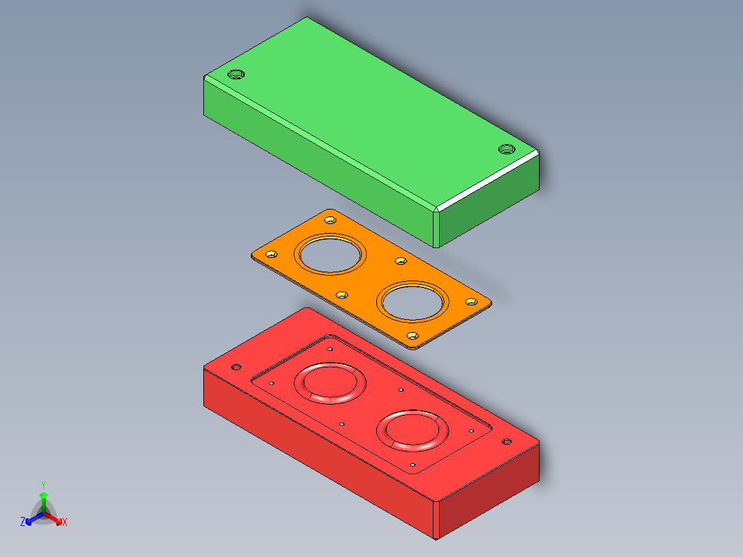 A3004263-模温成型模具 - 橡胶圈2正等轴测图