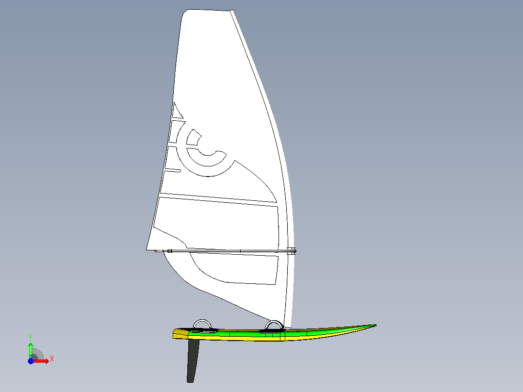 A2004410-风帆冲浪前视图