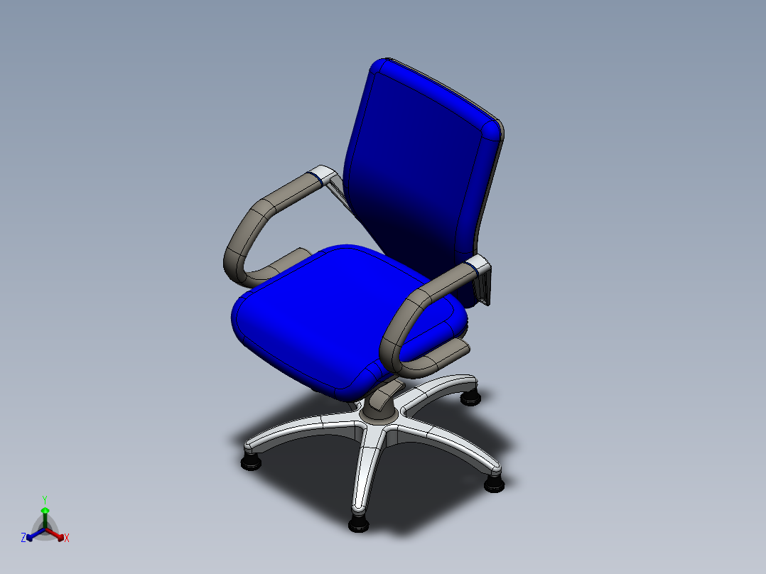 椅子、凳子(40)正等轴测图