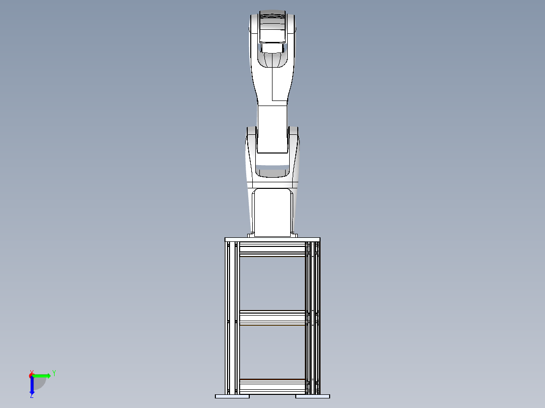 A0003146-机器人手臂用铝制基座后视图