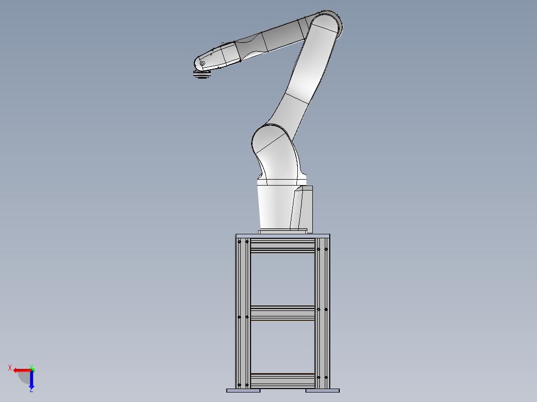 A0003146-机器人手臂用铝制基座右视图