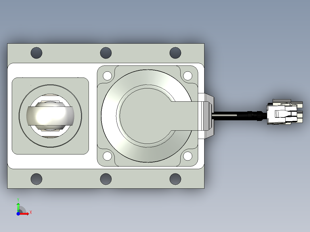 折返式电动缸G-210525前视图