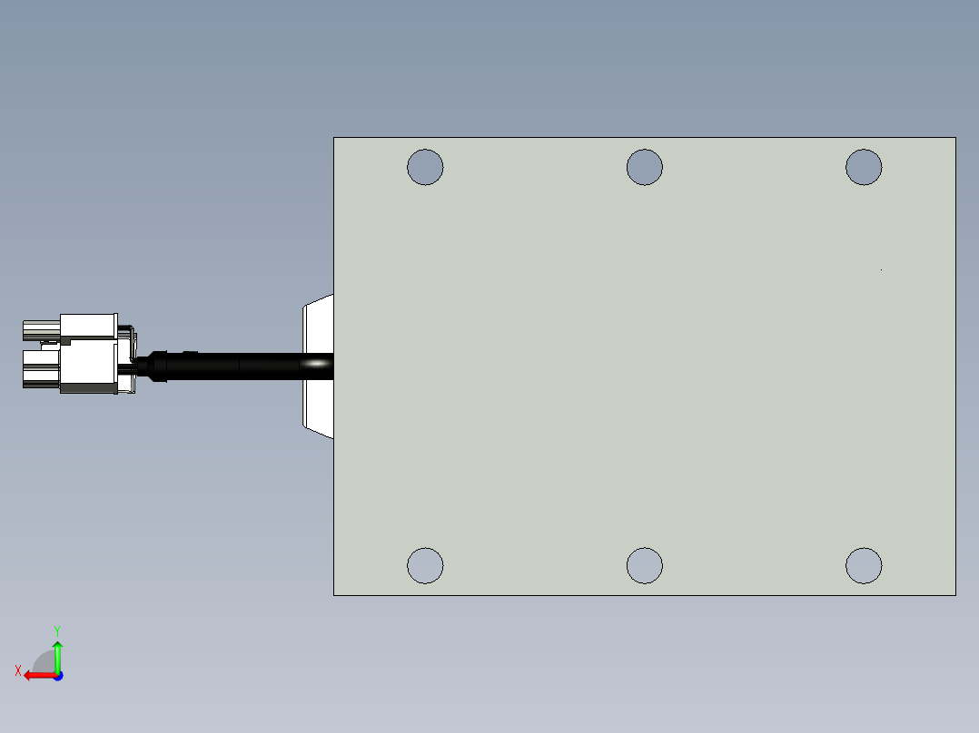 折返式电动缸G-210525后视图