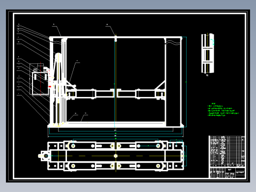汽车维修双柱式液压举升机设计-液压系统9张CAD图