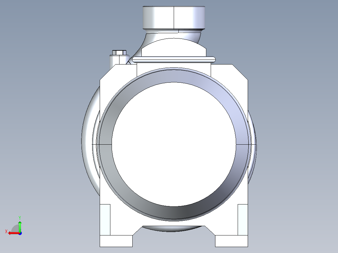 格兰富离心泵三维模型NS30-36CVBP后视图