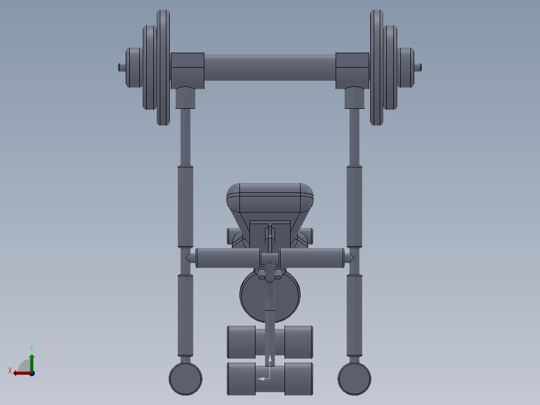 儿童举重床3 (3)后视图