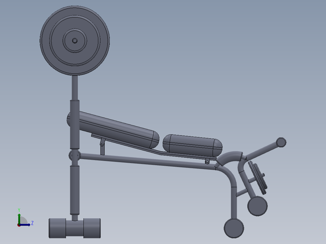 儿童举重床3 (3)左视图