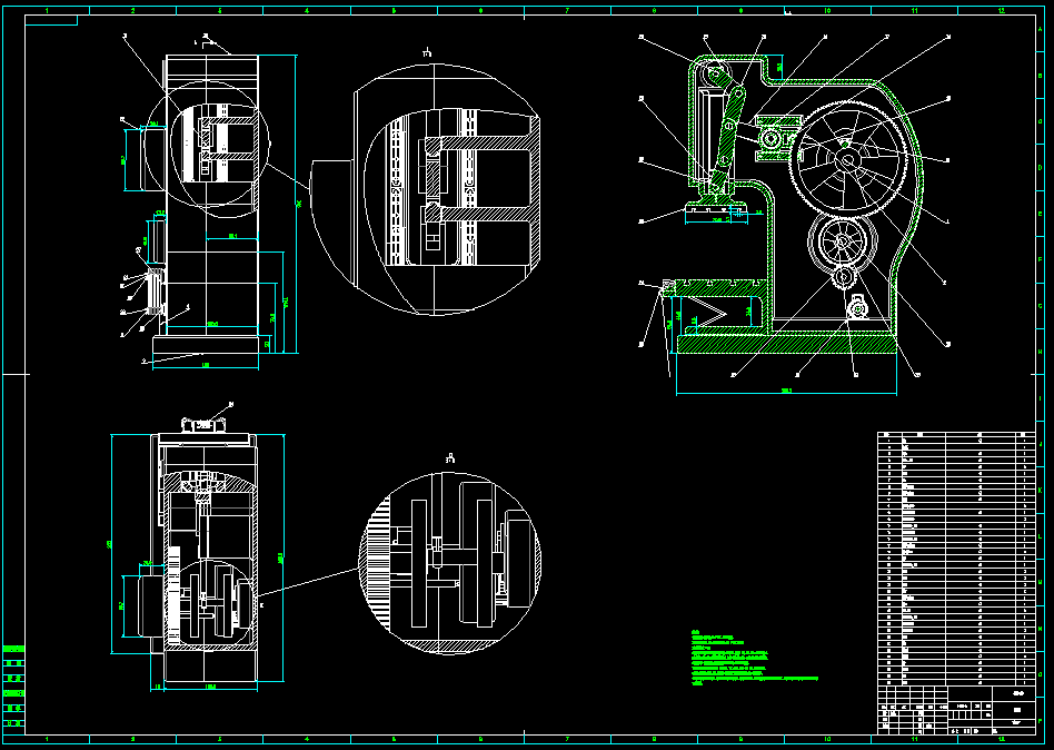 机械冲床设计（含三维SW模型+CAD图纸+说明书）