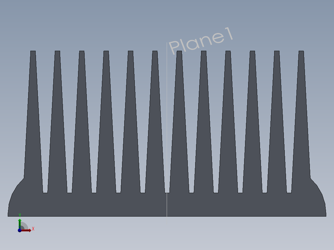 A0003838-电子冷却散热器前视图