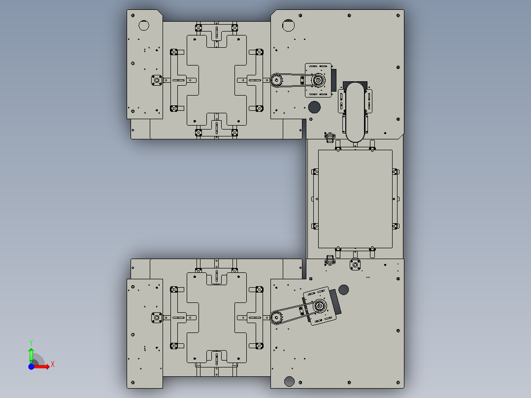上箱升降机构前视图