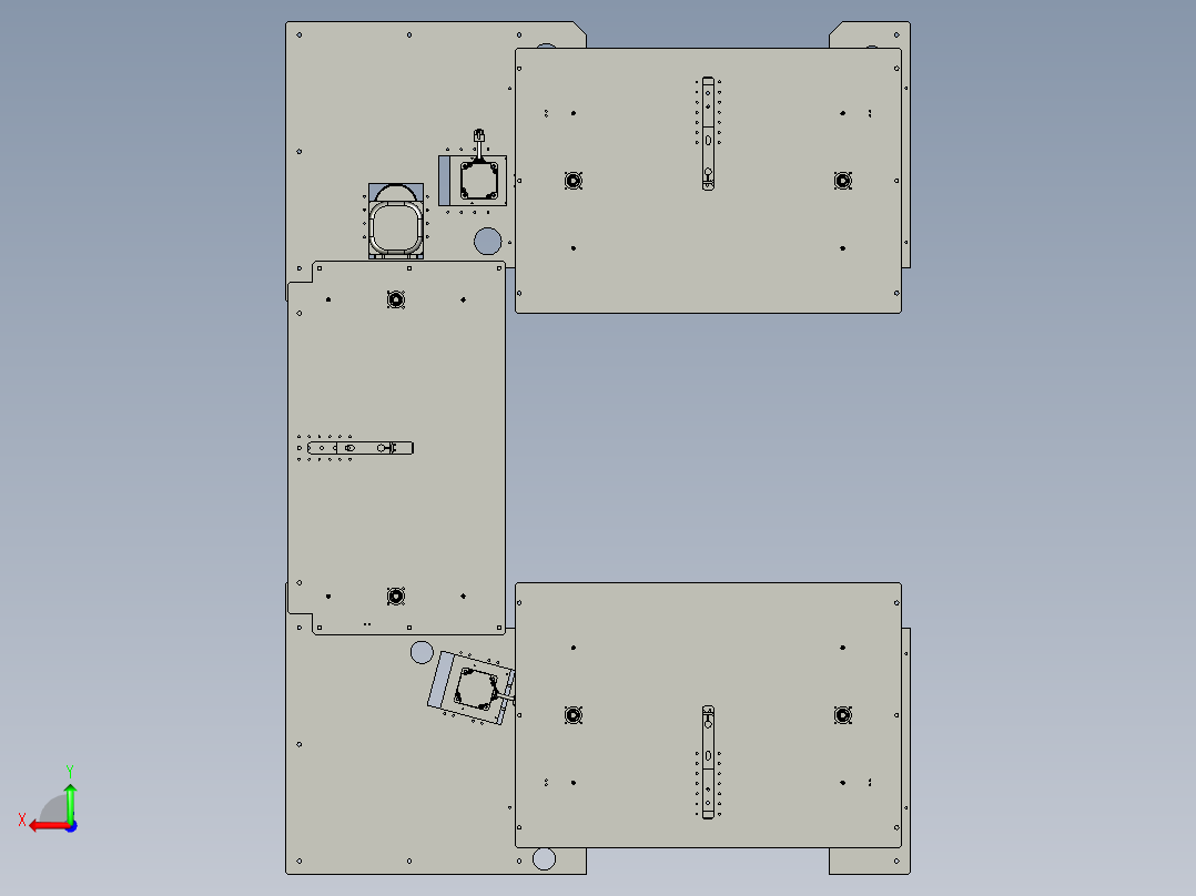 上箱升降机构后视图
