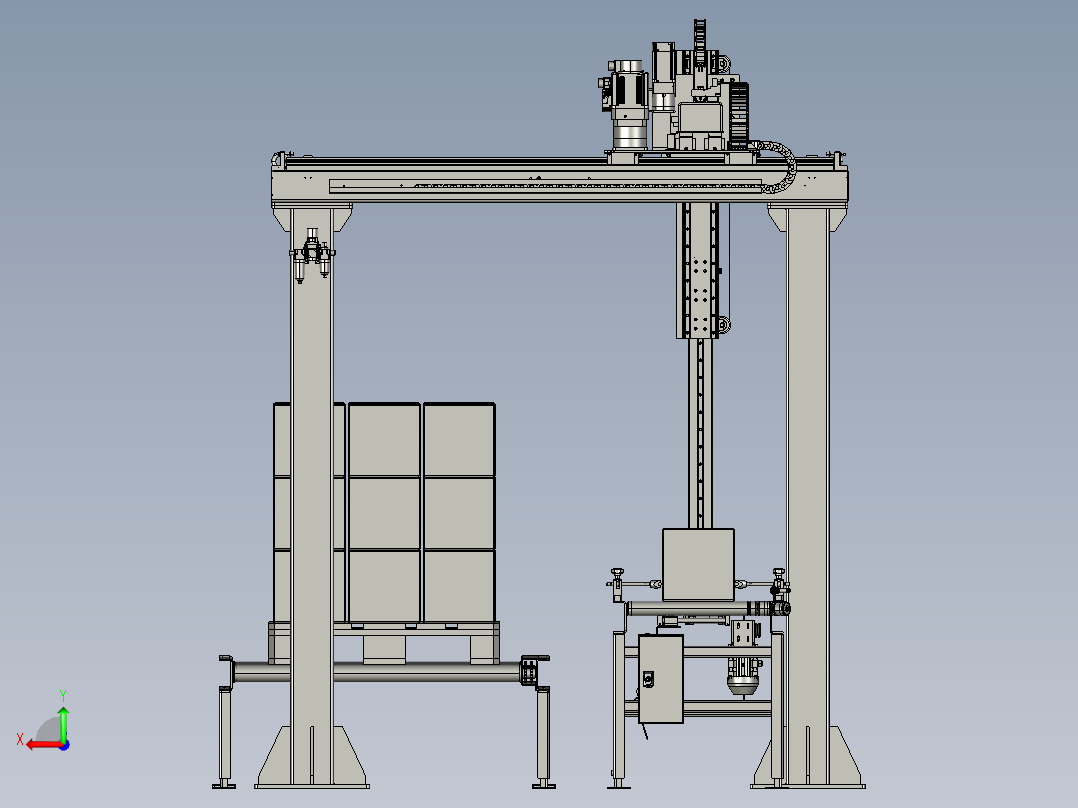 A0004066-龙门式托盘机器人后视图