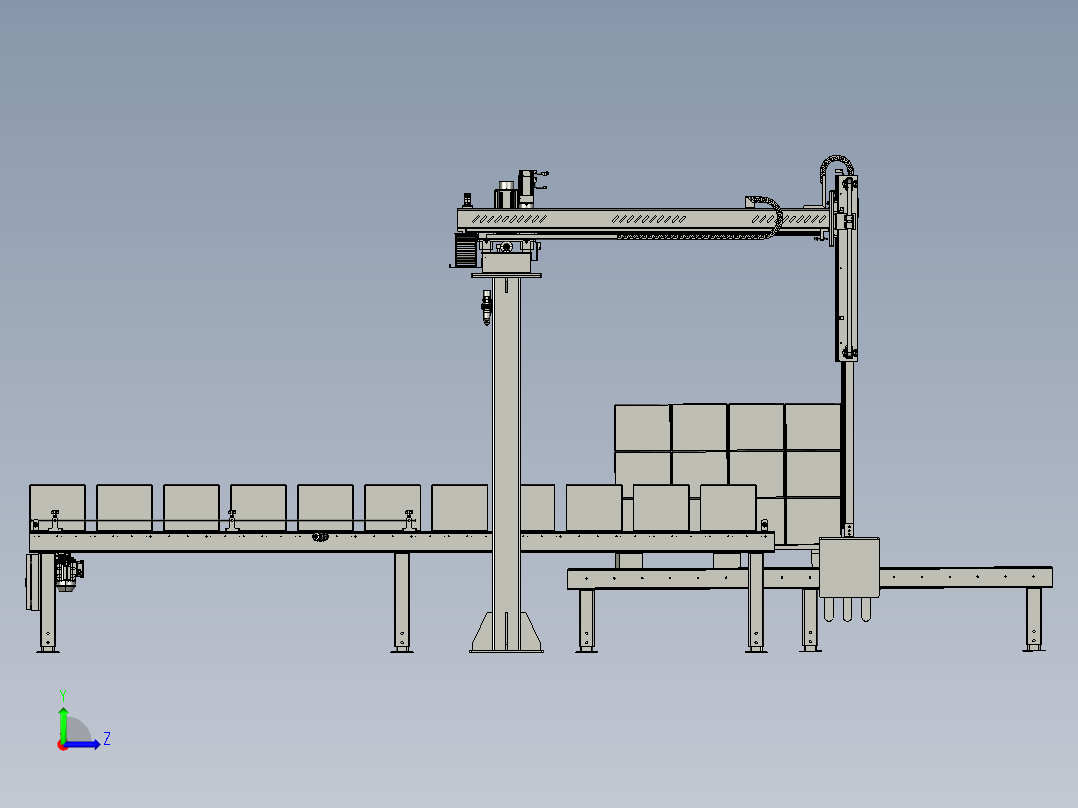 A0004066-龙门式托盘机器人左视图
