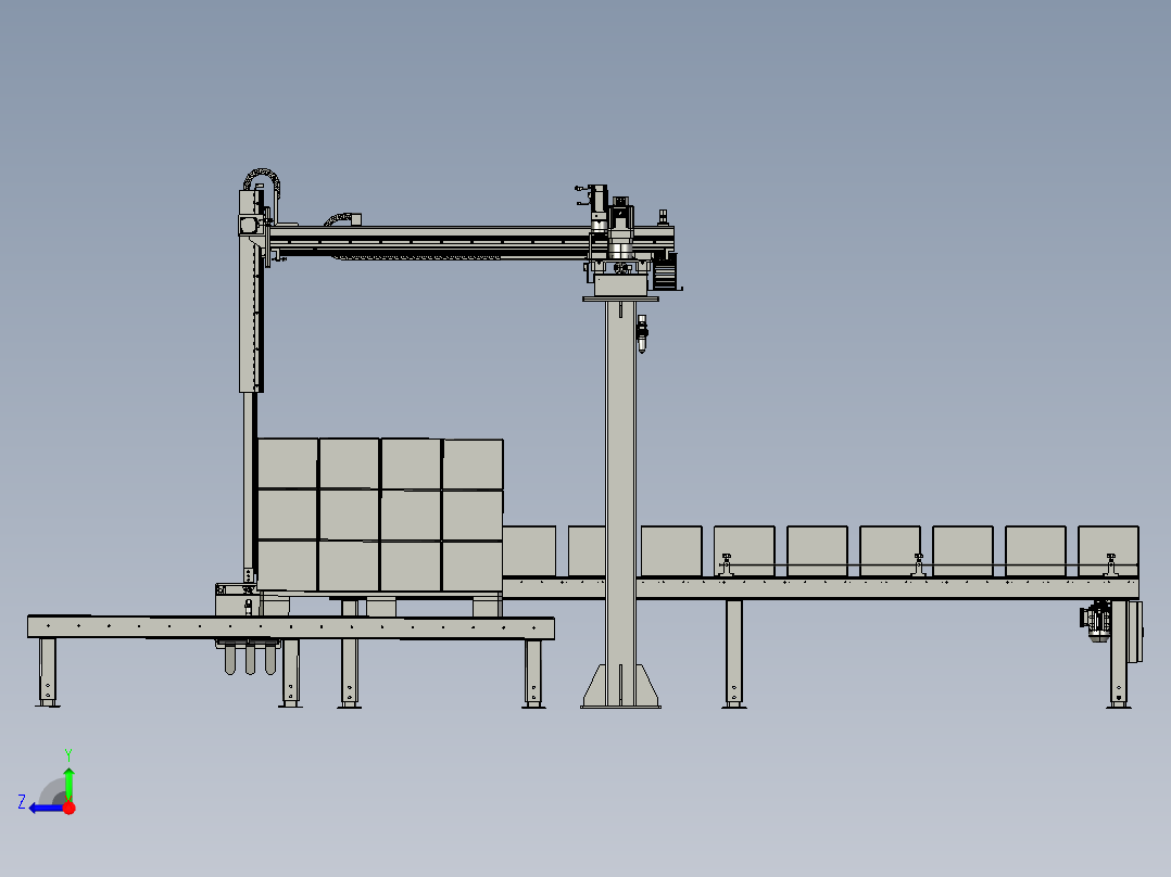 A0004066-龙门式托盘机器人右视图