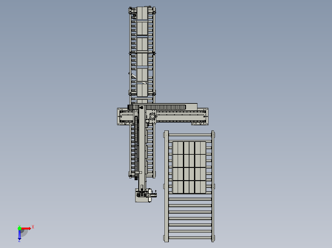 A0004066-龙门式托盘机器人俯视图