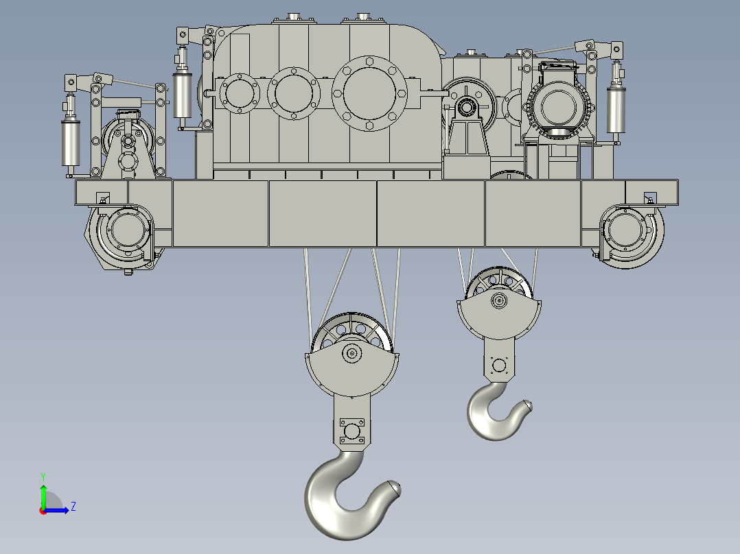 起重机小车左视图