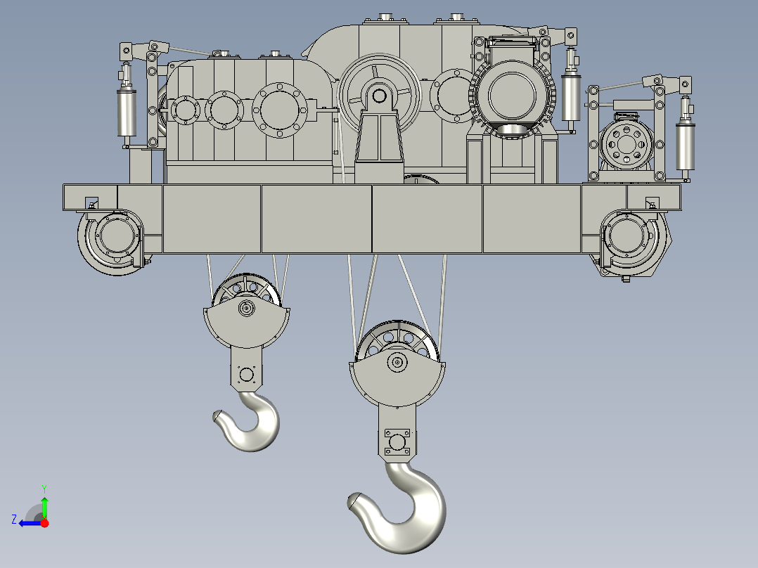 起重机小车右视图