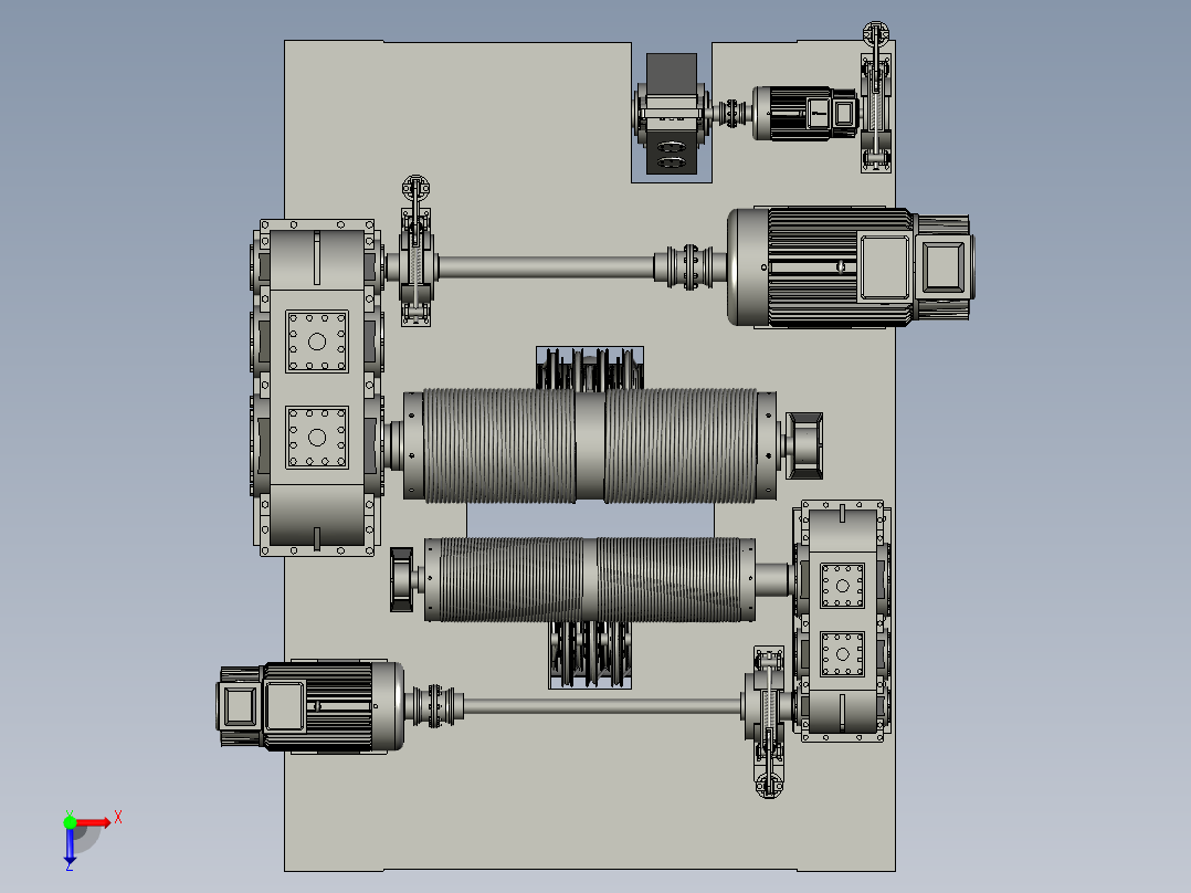 起重机小车俯视图