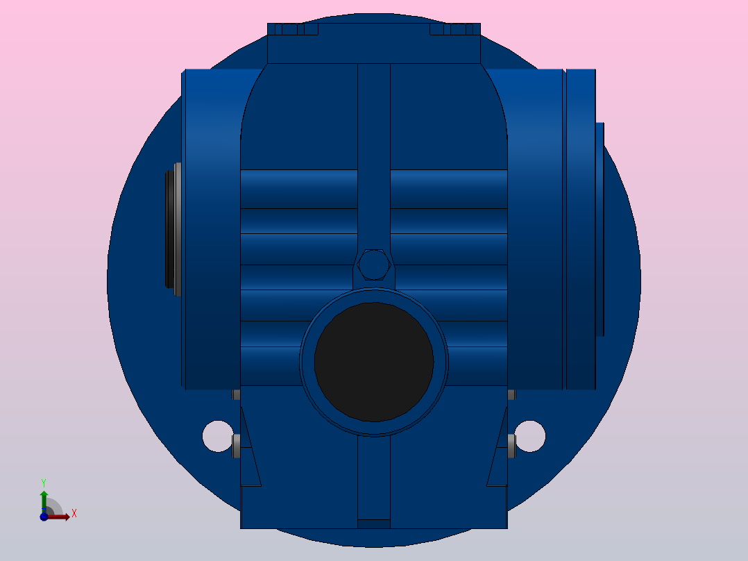 SAZ57ZP蜗轮蜗杆减速机SAZ57-13.67-M1-A-Φ30-P90前视图