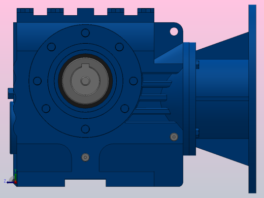 SAZ57ZP蜗轮蜗杆减速机SAZ57-13.67-M1-A-Φ30-P90右视缩略图