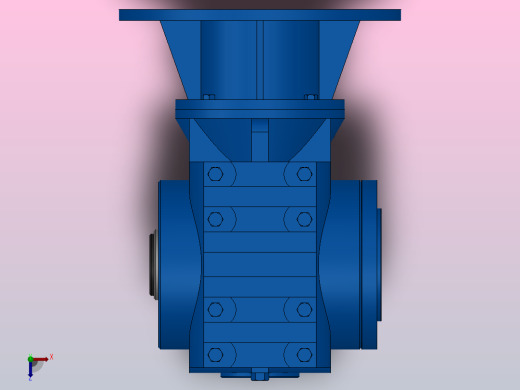 SAZ57ZP蜗轮蜗杆减速机SAZ57-13.67-M1-A-Φ30-P90俯视缩略图
