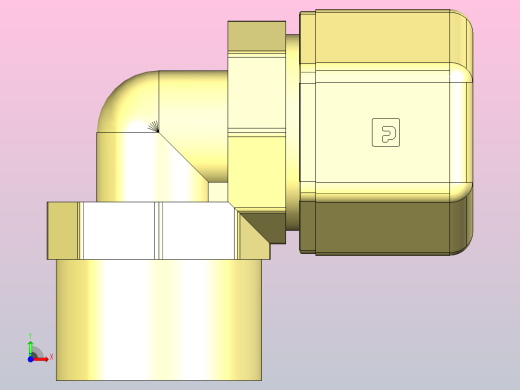 内螺纹弯头N10FE8前视缩略图