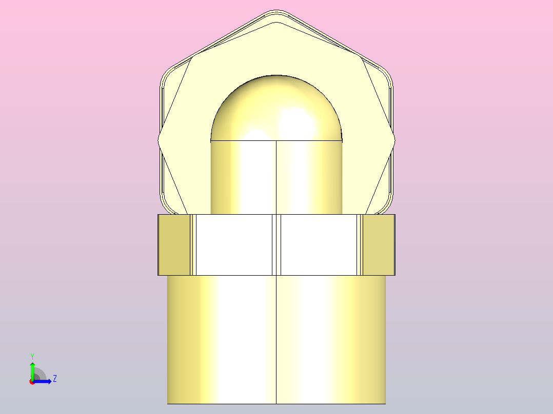 内螺纹弯头N10FE8左视图