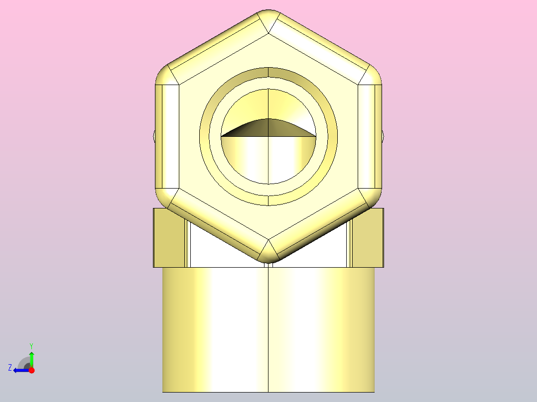 内螺纹弯头N10FE8右视图