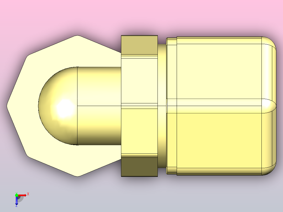 内螺纹弯头N10FE8俯视图