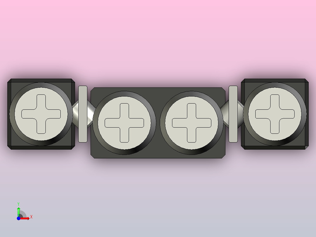 交叉滚子直线导轨前视图