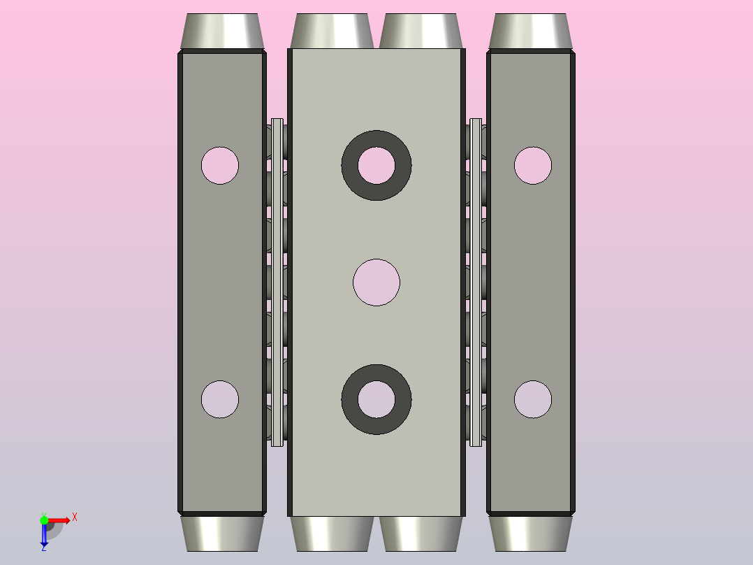 交叉滚子直线导轨俯视图