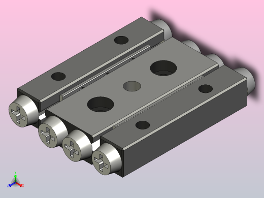 交叉滚子直线导轨正等轴测缩略图