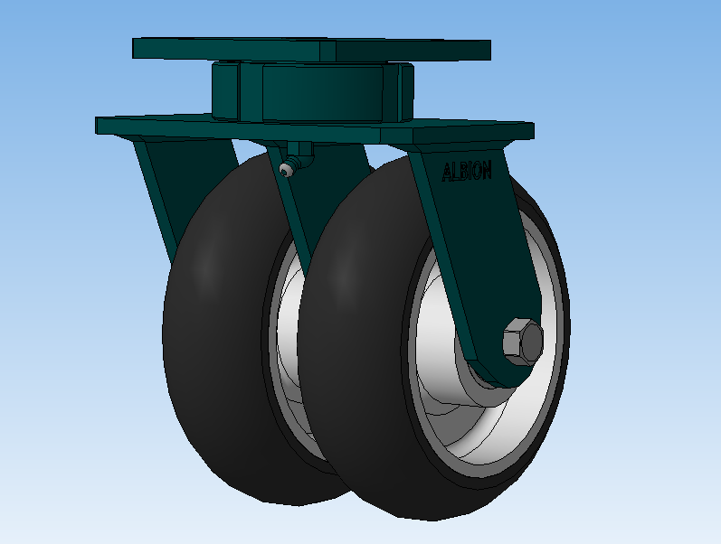 旋转支架-双轮ALBION 115AX062脚轮