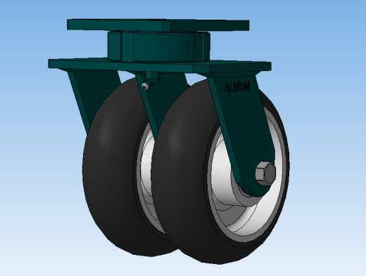 旋转支架-双轮ALBION 115AX062脚轮缩略图