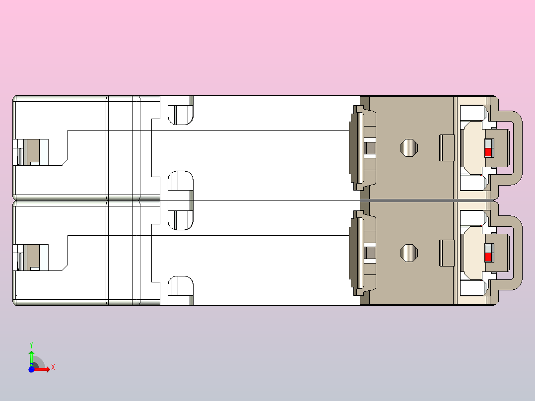 NB8-63 1P&amp;N小型断路器三维模型202307前视图
