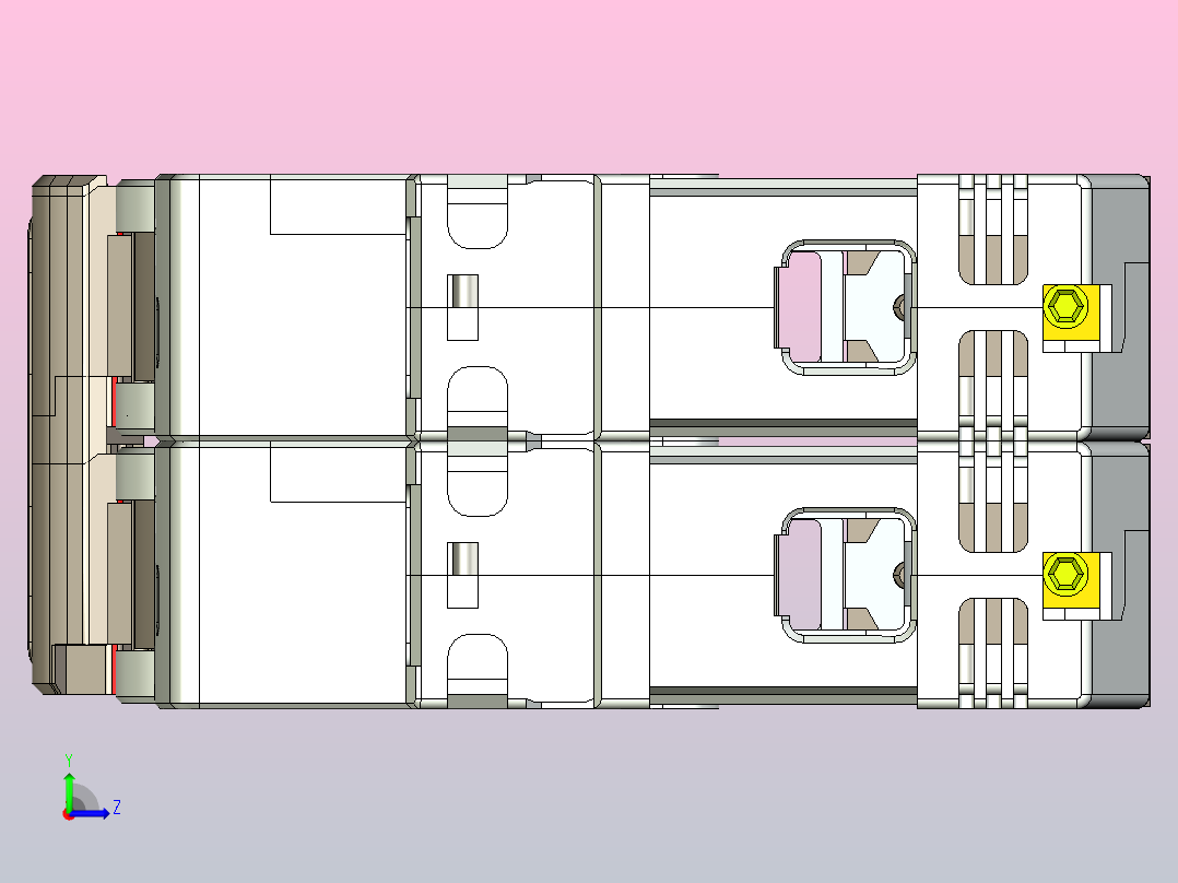 NB8-63 1P&amp;N小型断路器三维模型202307左视图