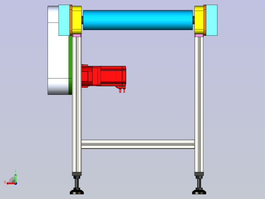 输送线3D模型后视缩略图