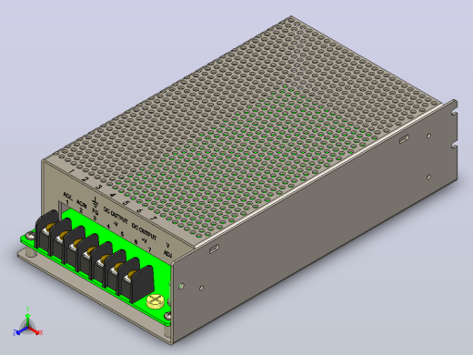 电源，150W-48VDC正等轴测缩略图