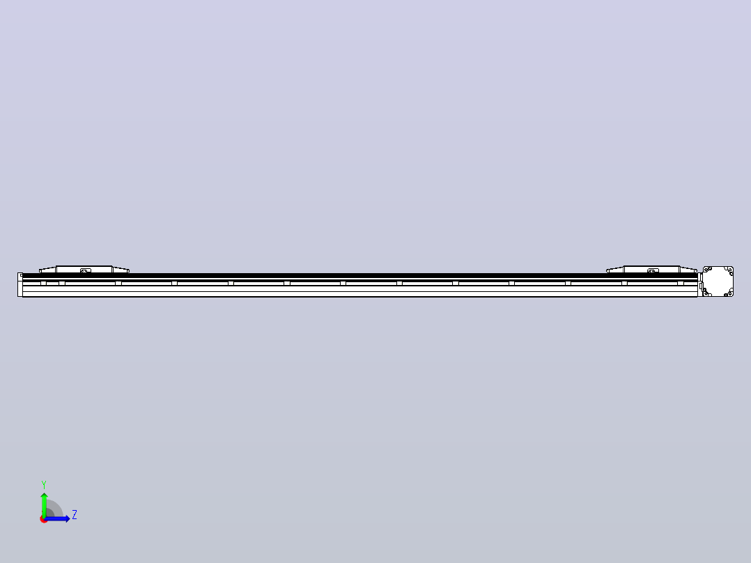 皮带直线轴双滑块型TPA-GCBS-150-P80-L625-DR-M75-N3左视图