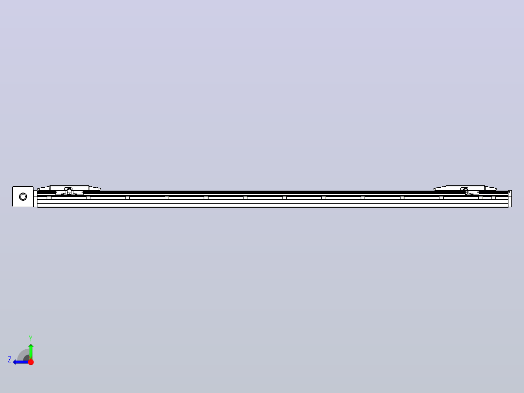 皮带直线轴双滑块型TPA-GCBS-150-P80-L625-DR-M75-N3右视图