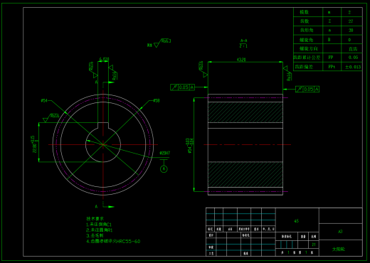 行星轮系减速器（SW+CAD）缩略图