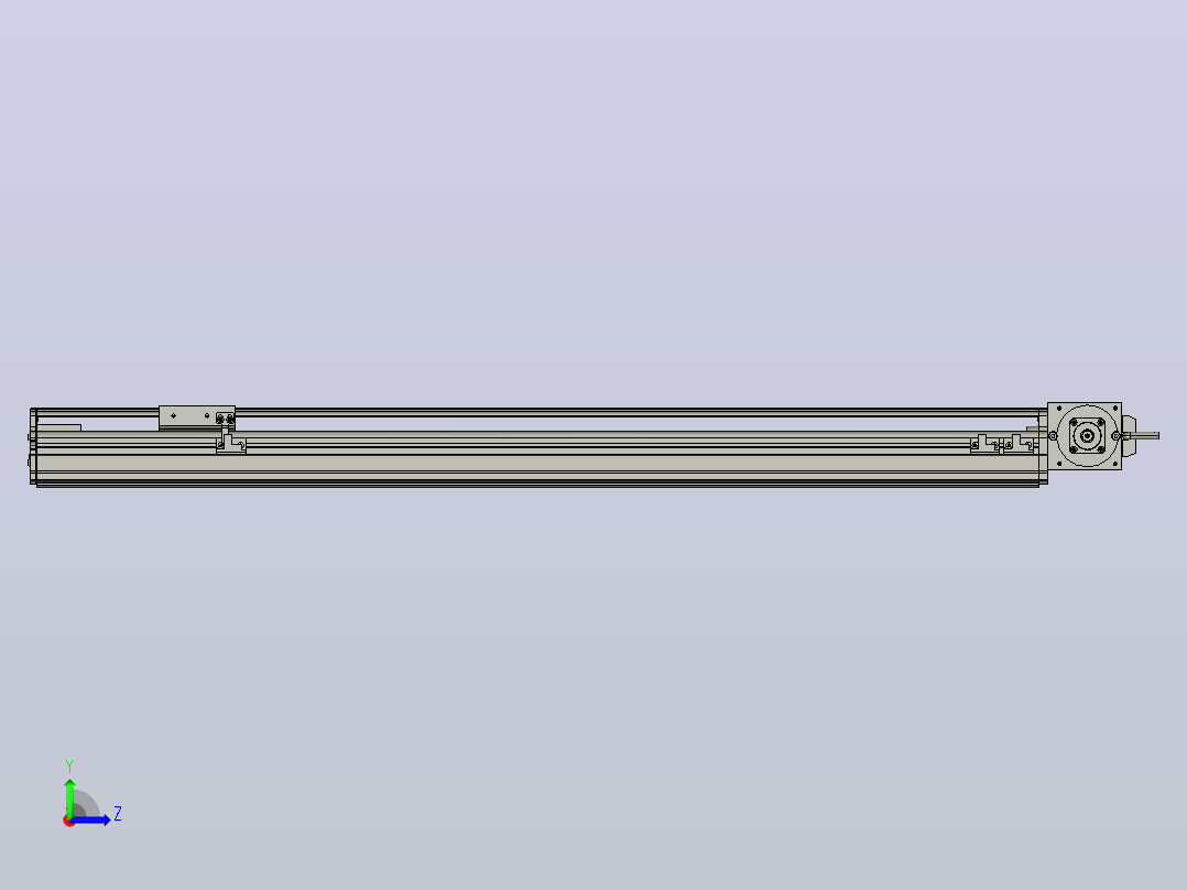 MT75BT半封闭皮带滑台[MT75BT.L80.700.L.P40.C3]左视图