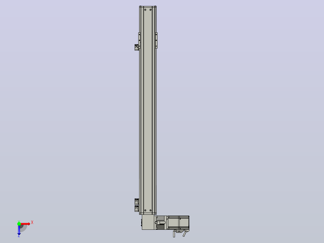 MT75BT半封闭皮带滑台[MT75BT.L80.700.L.P40.C3]俯视图