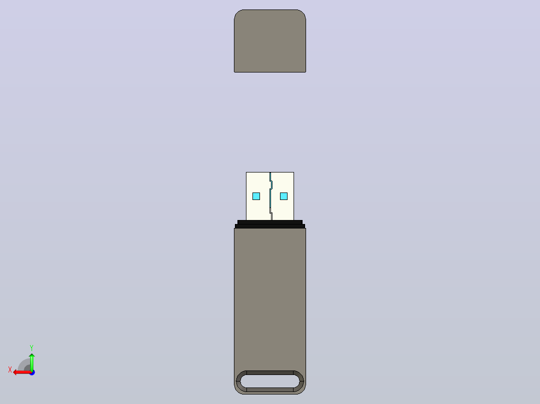 USB驱动器183后视图