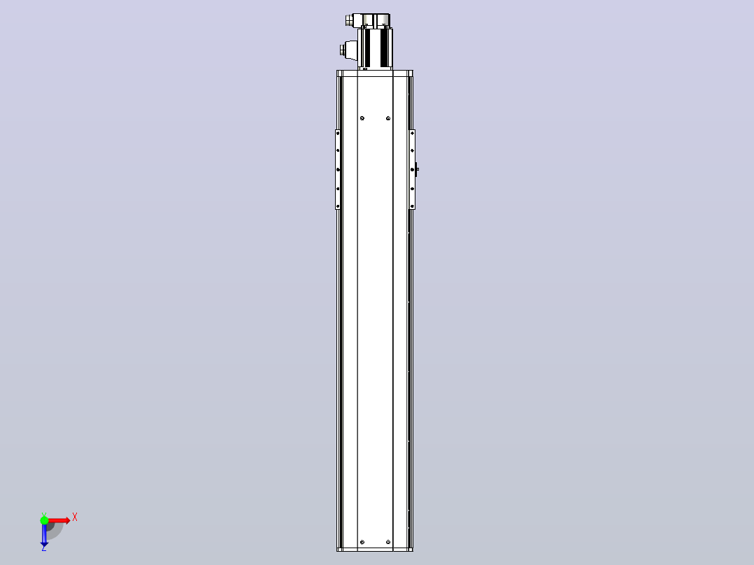 日规模组半封闭丝杆TPA-HNR-220D-3210C-L900-M-C-P1K-N3俯视图