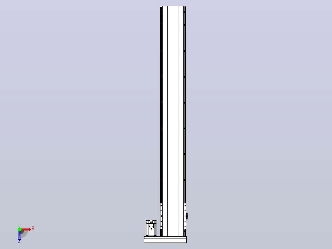 日规模组半封闭丝杆TPA-HNR-202D-2510C-L1450-ML-C-P75-N3俯视图