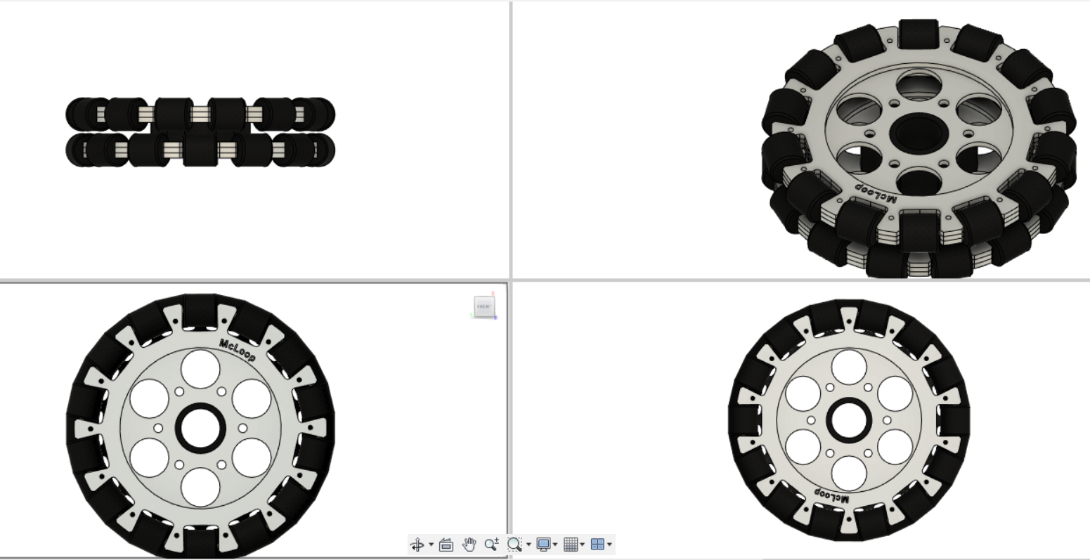 EasyMech 152mm双铝Omni Wheel Basic(套筒式滚轮)